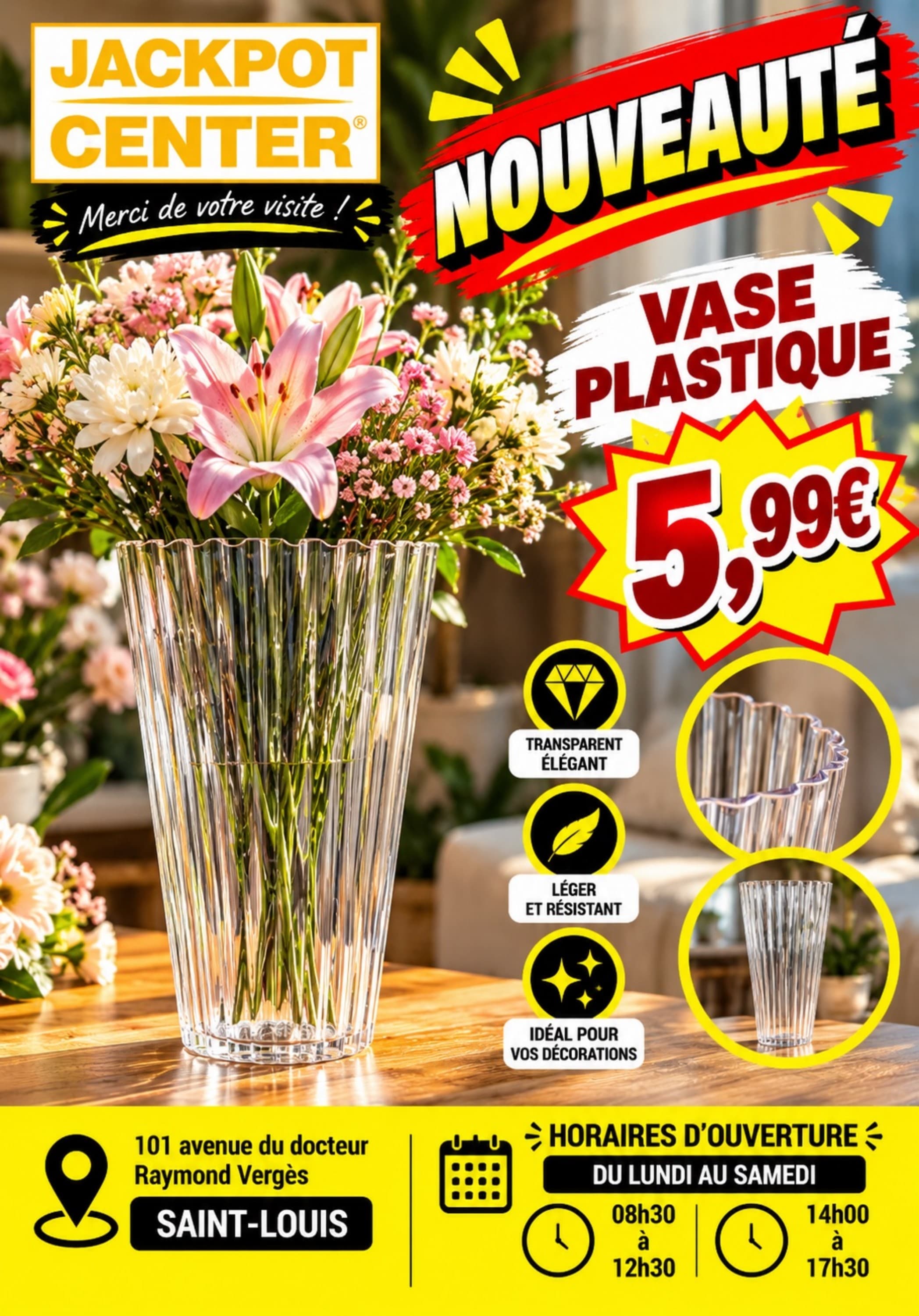 Vase Plastique