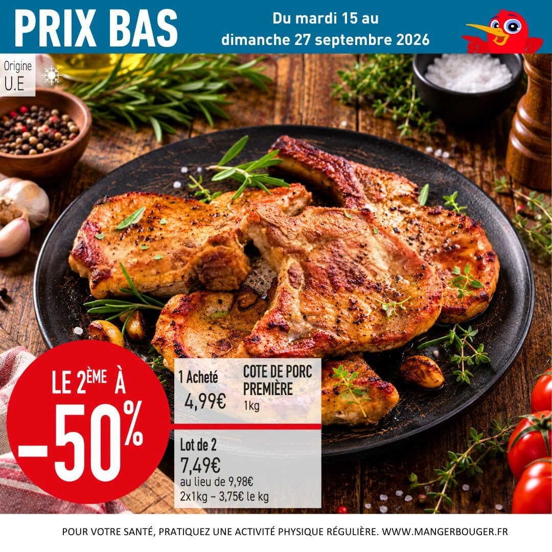 Côte de porc première