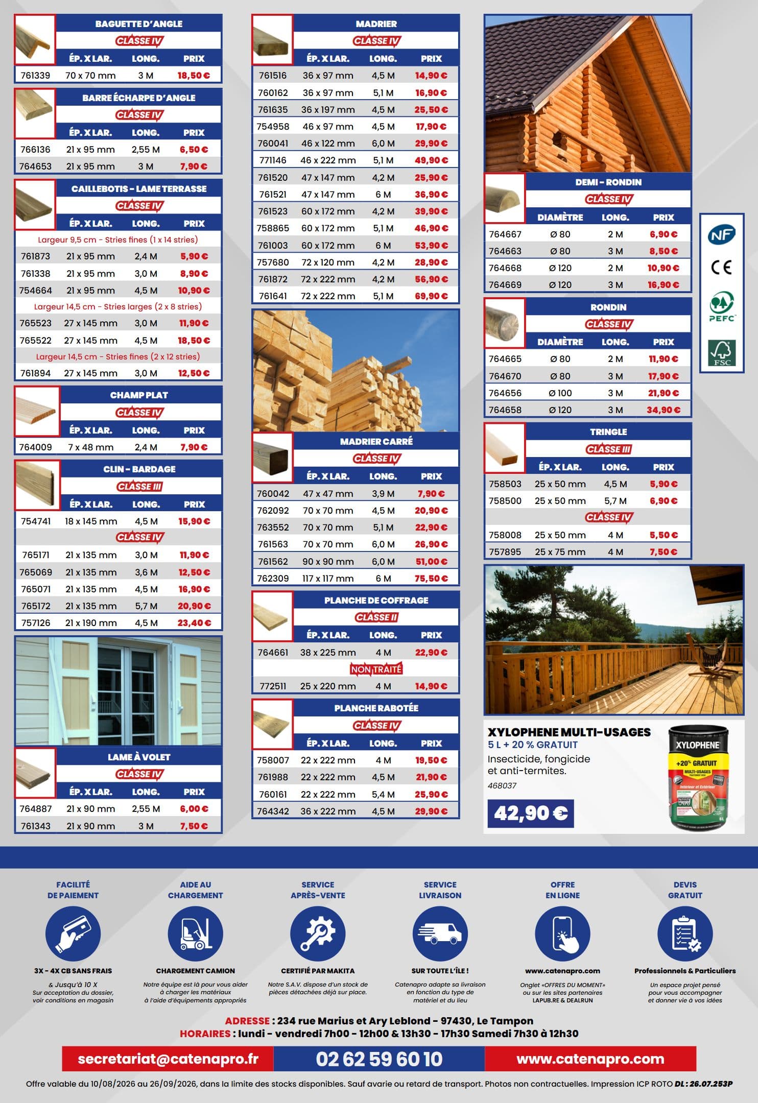 Xylophene multi-usages