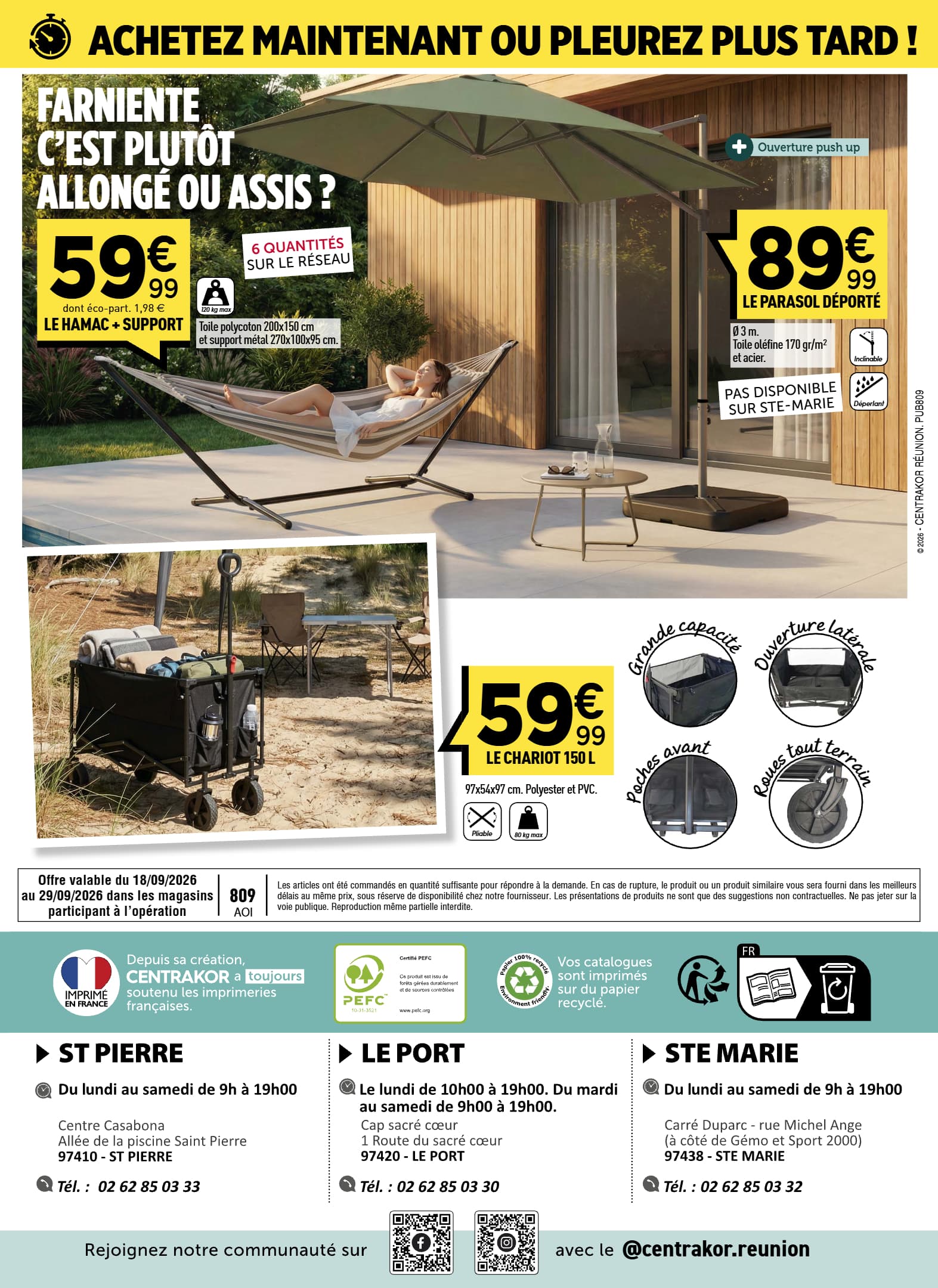 Le chariot 150 l