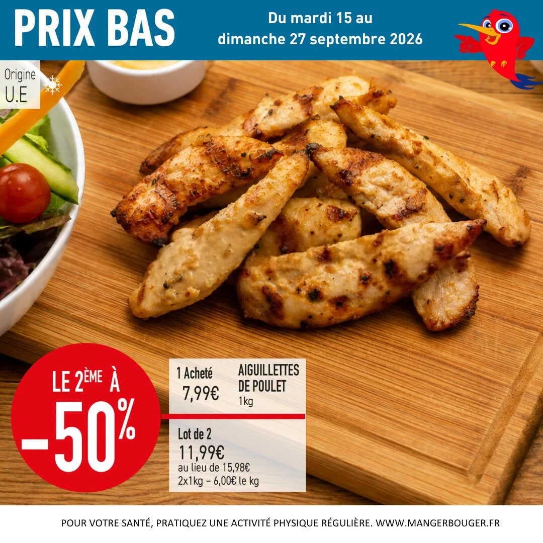 Aiguillettes de poulet