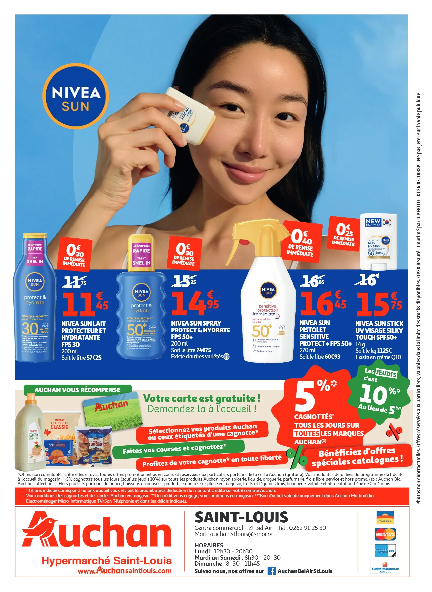 Nivea sun stick uv visage silky touch spf50+