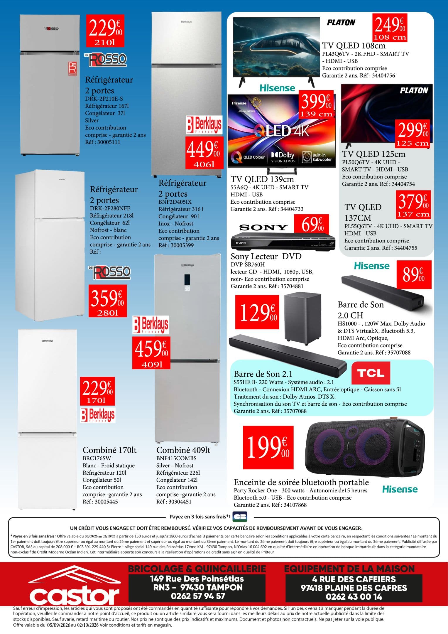 Enceinte de soirée bluetooth portable