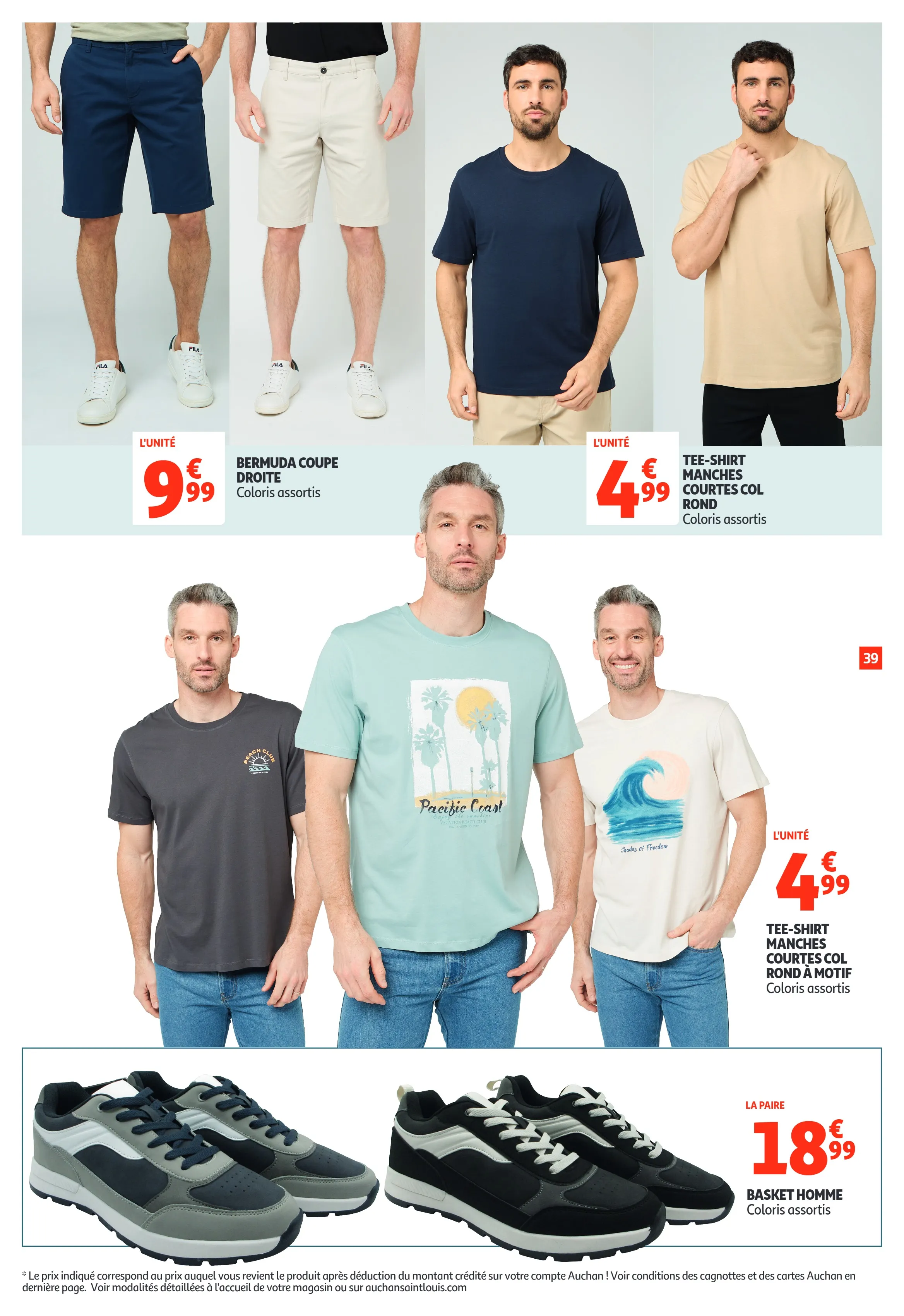 Basket homme