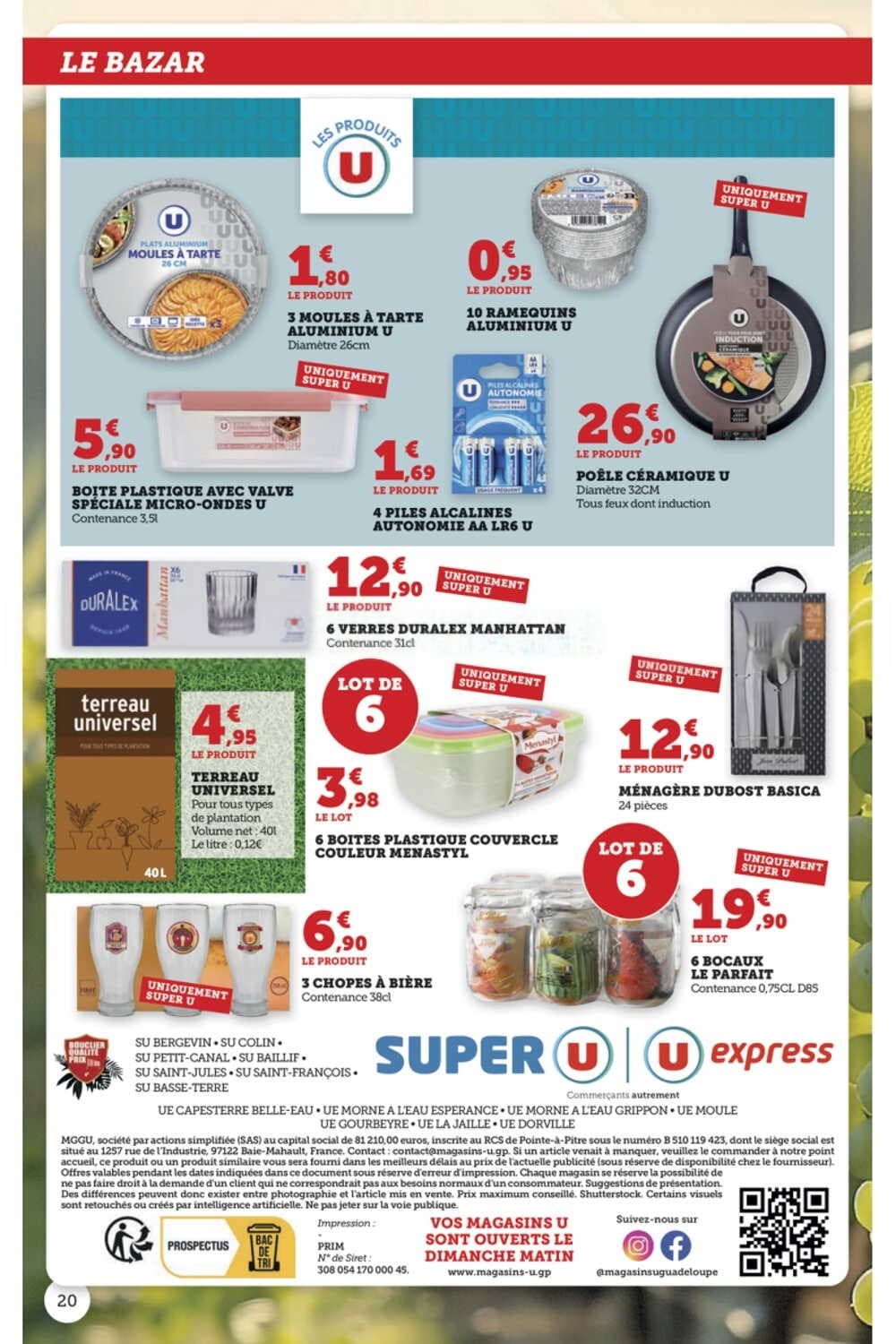 6 bocaux le parfait