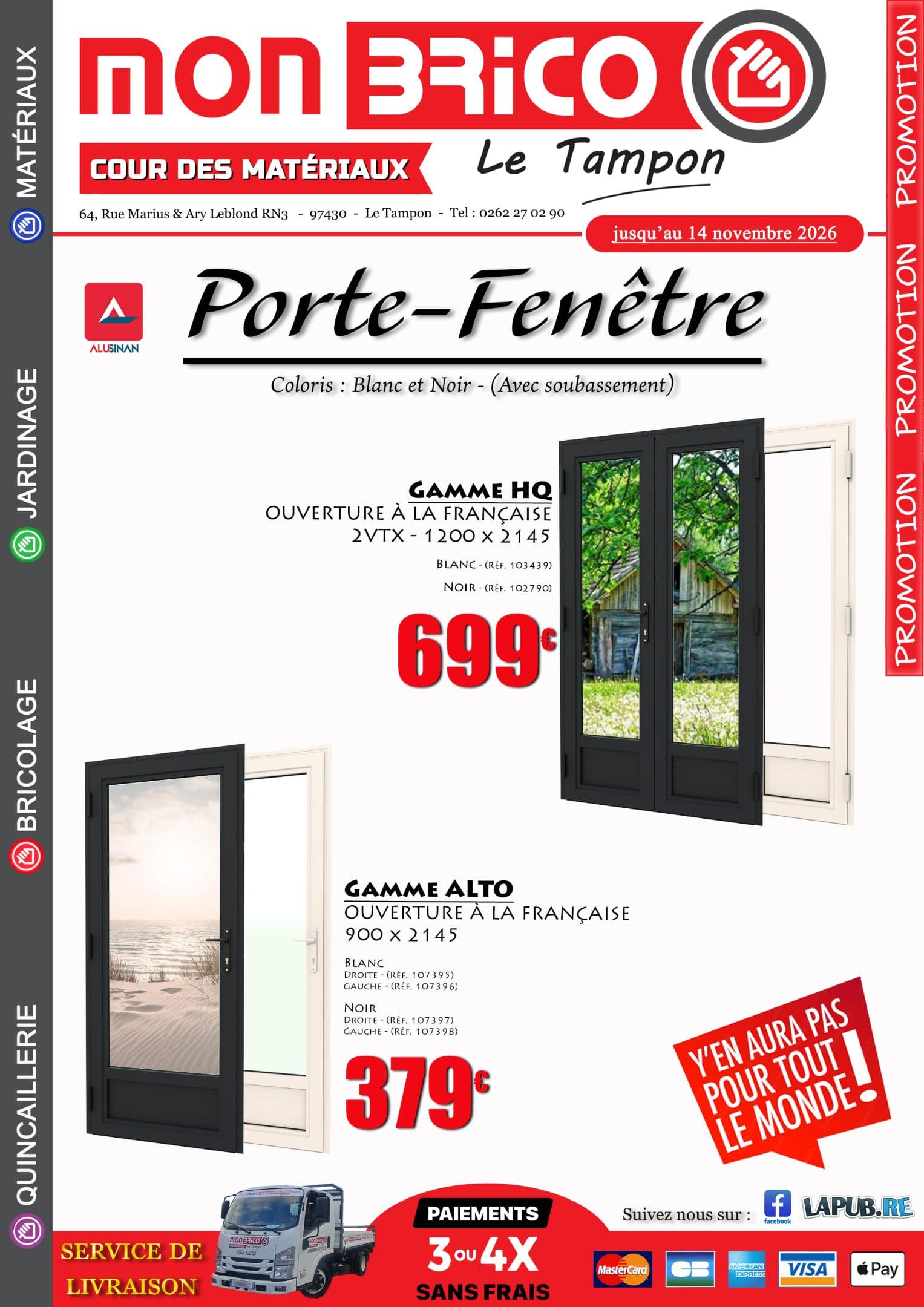 Gamme Alto Porte-Fenêtre