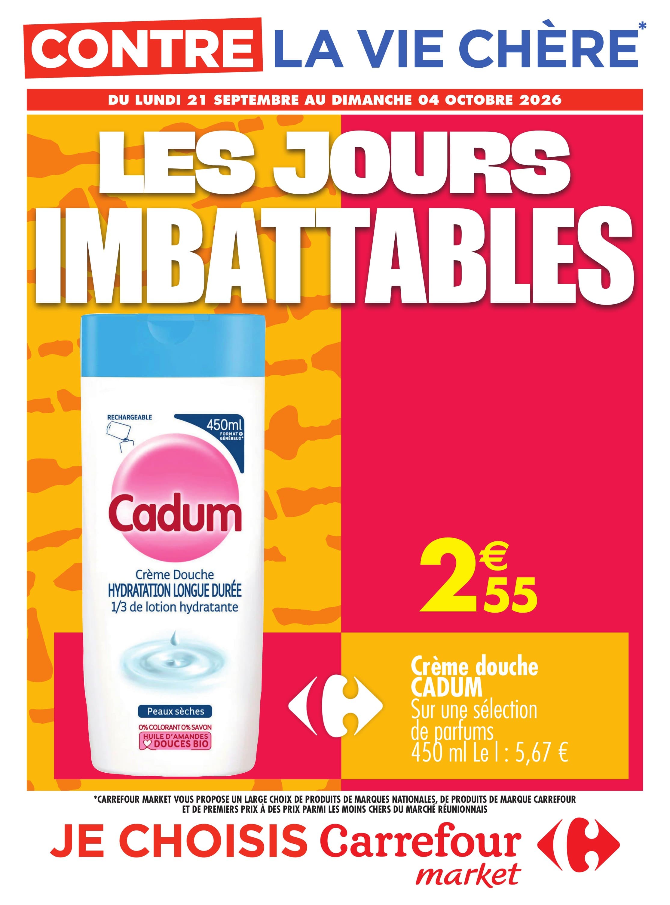 Crème douche cadum
