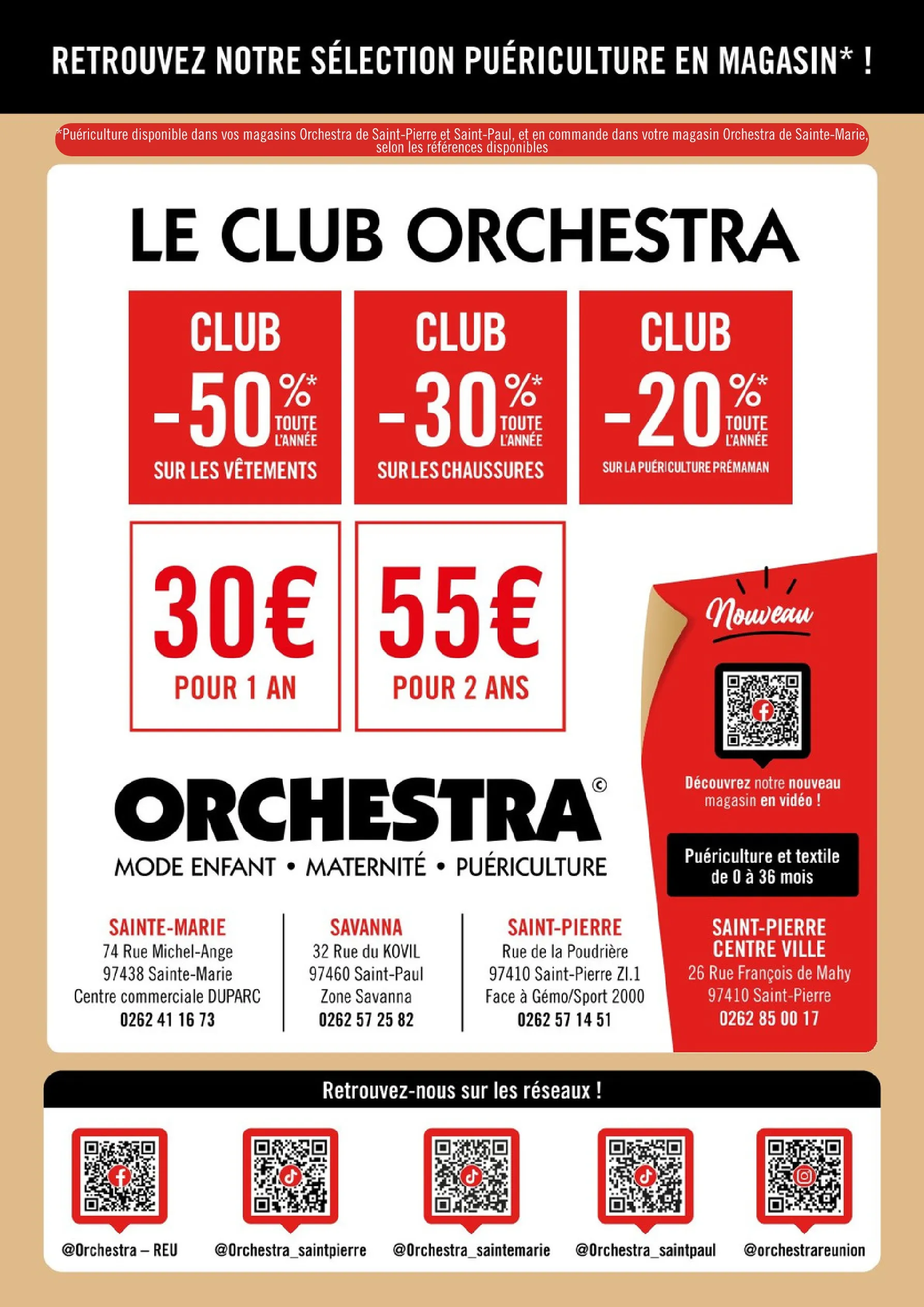 Adhésion club orchestra 2 ans