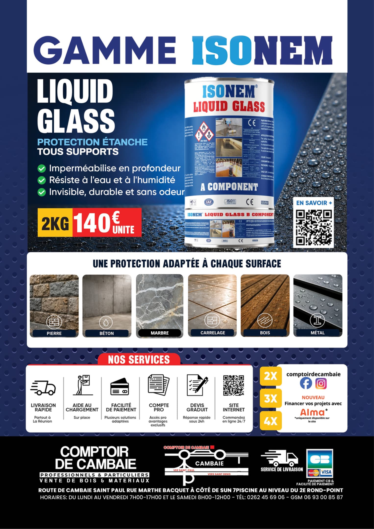 Isonem liquid glass