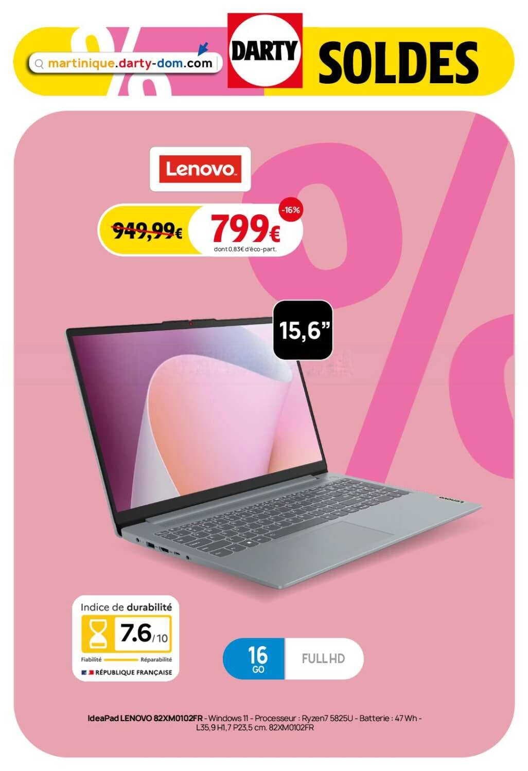 Lenovo ideapad 82xm0102fr