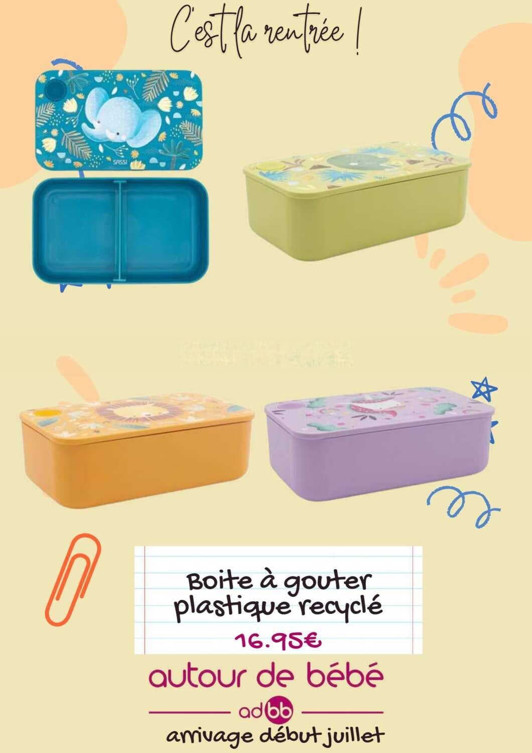 Boîte à goûter plastique recyclé