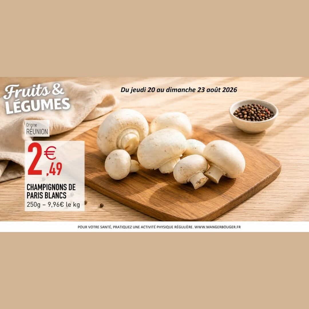 Champignons de paris blancs