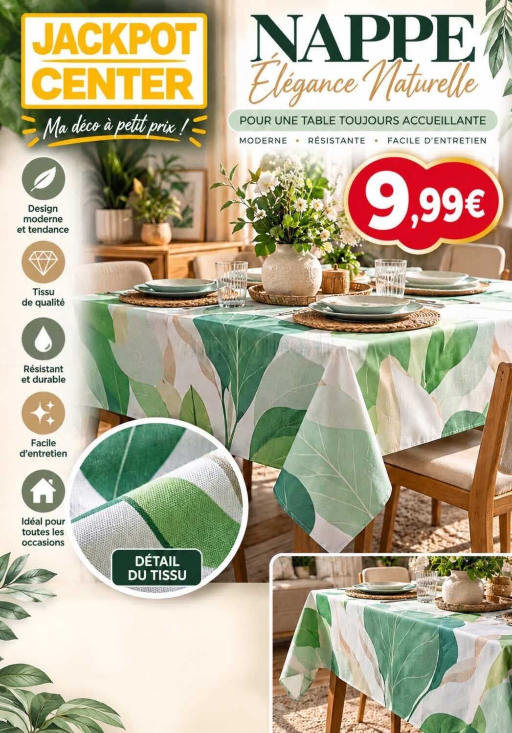 Nappe élégance naturelle