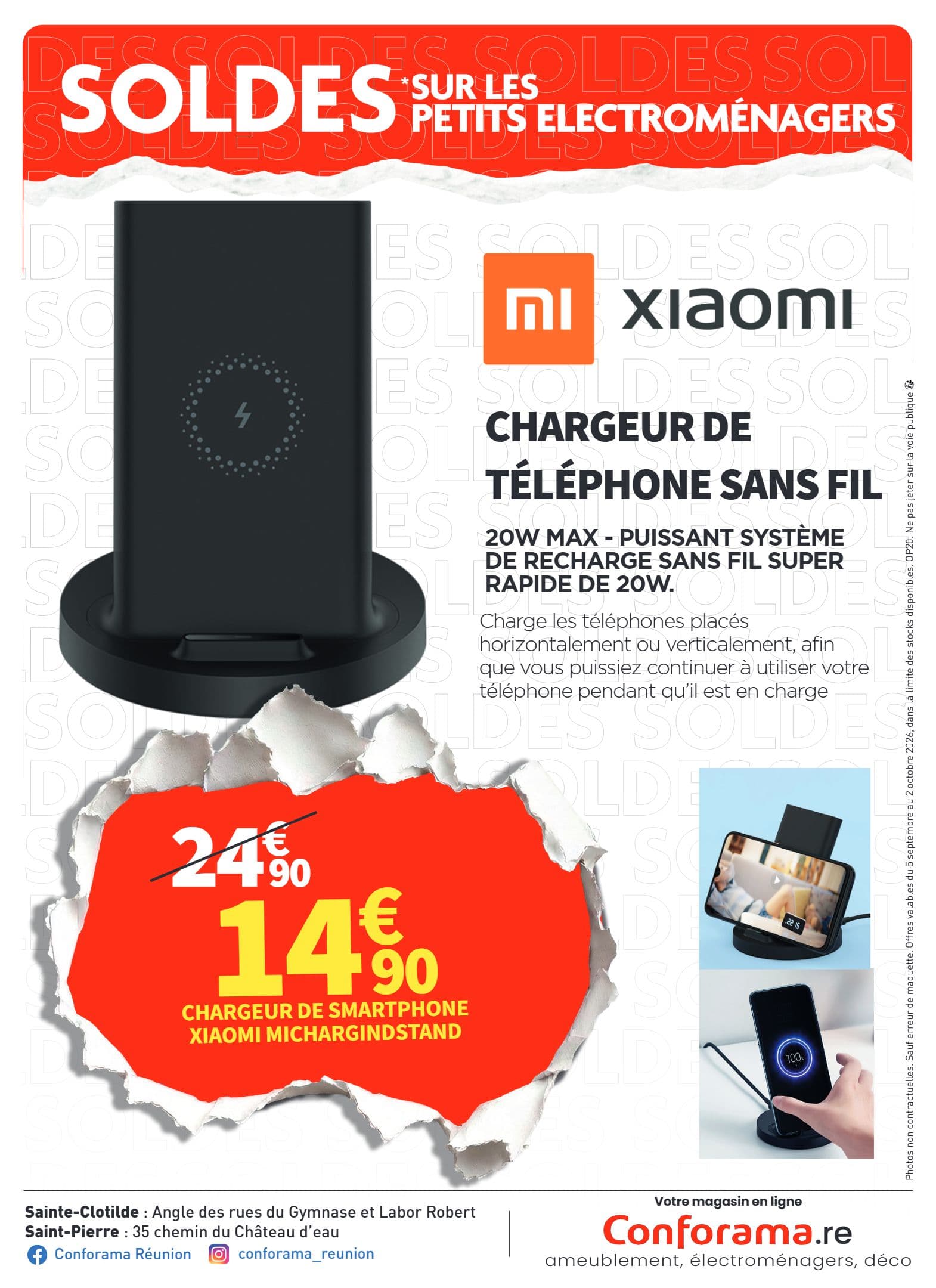 Chargeur de smartphone xiaomi michargingstand