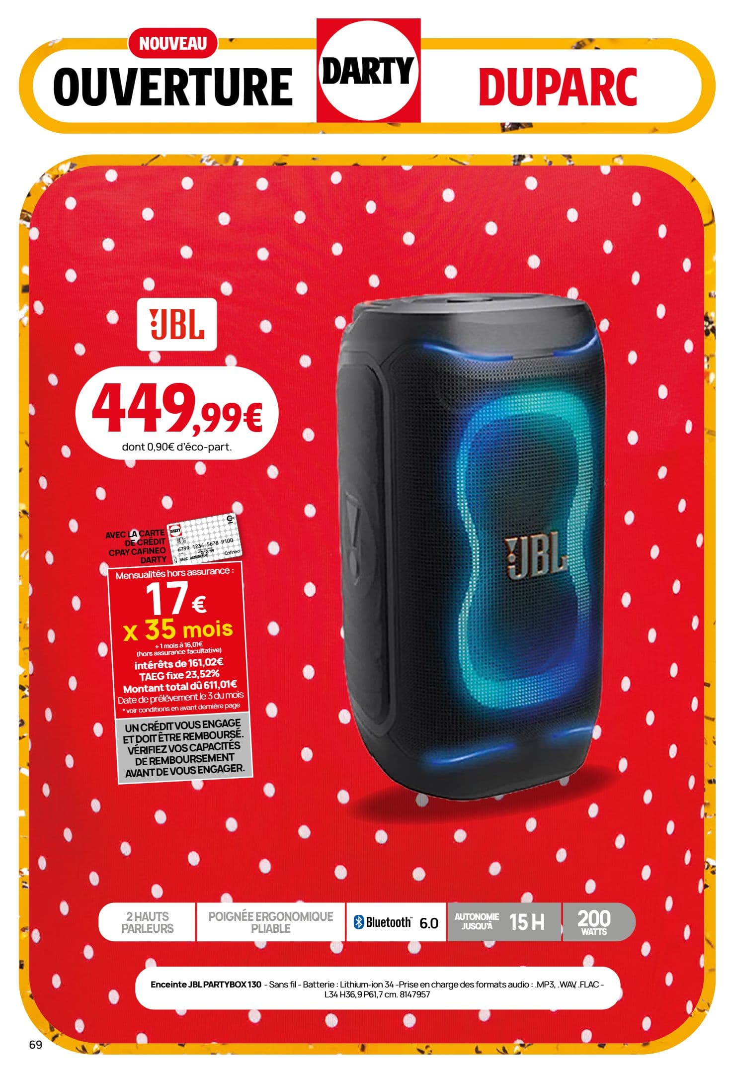 Jbl partybox 130