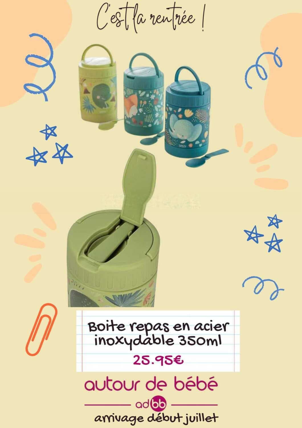 Boite repas en acier inoxydable 350ml