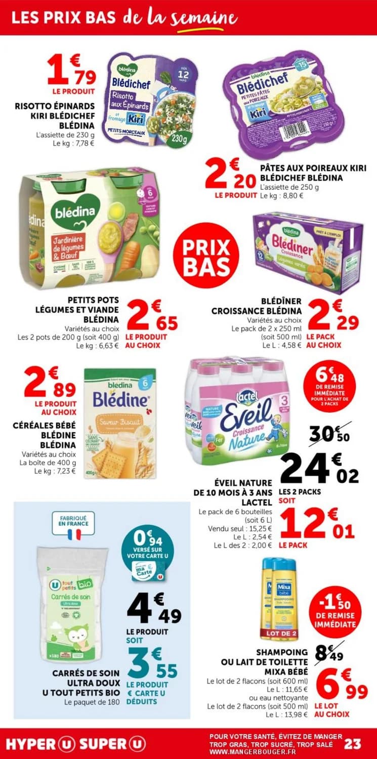 Shampoing ou lait de toilette mixa bébé