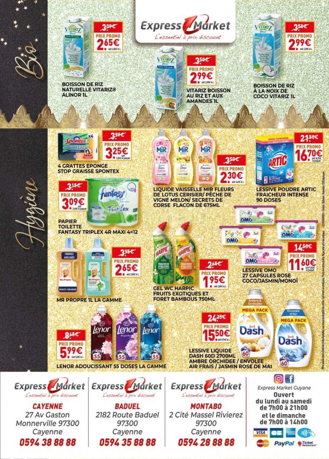 Lessive liquide dash 60 doses 2700ml ambre orchidée/envolée air frais/jasmin rose de mai