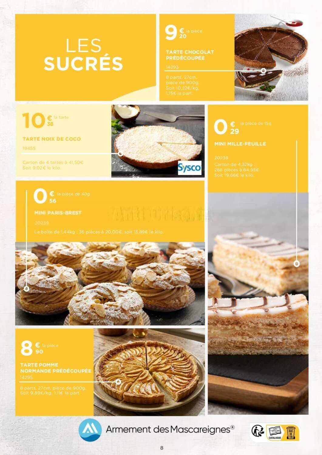 Tarte pomme normande prédécoupée