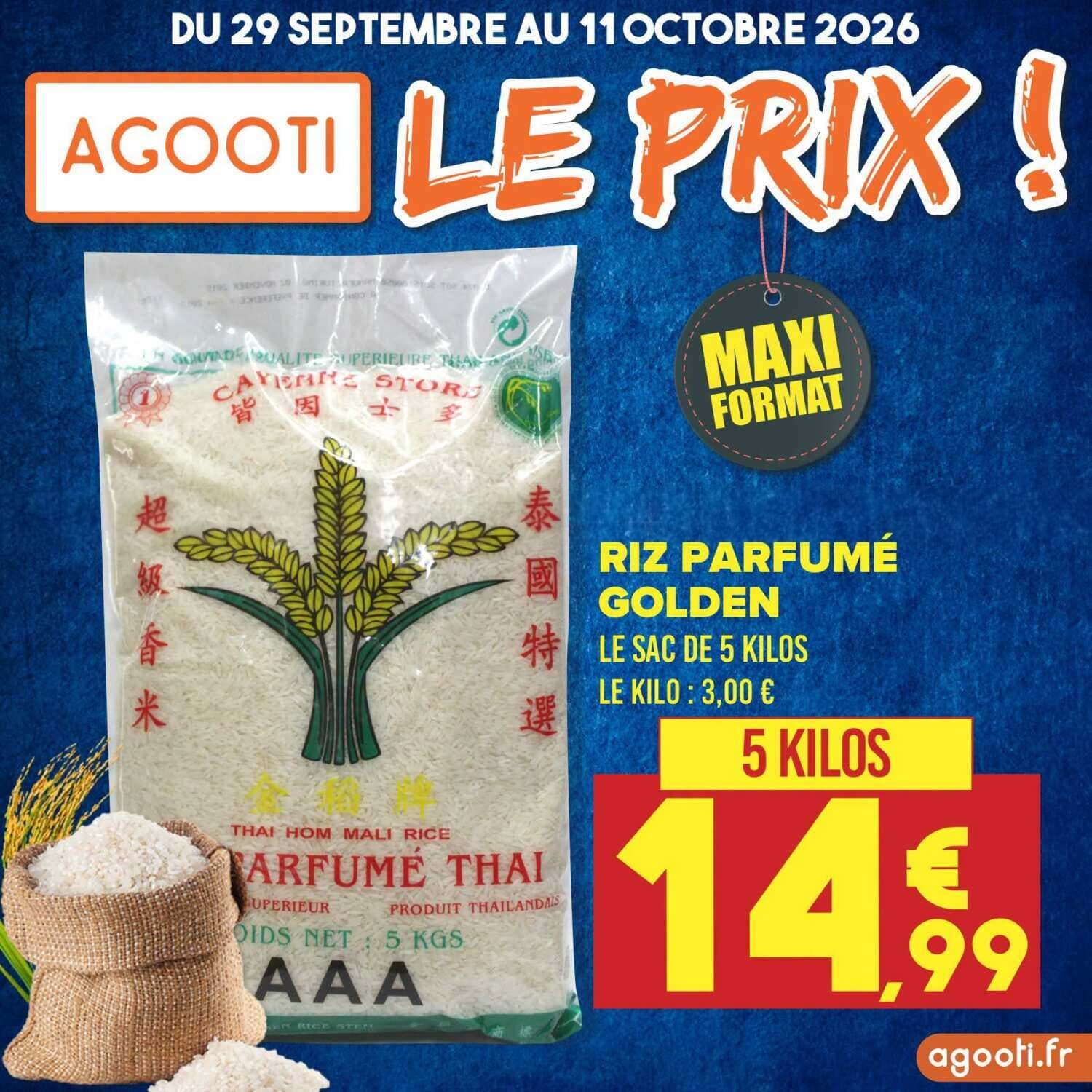 Riz parfumé golden