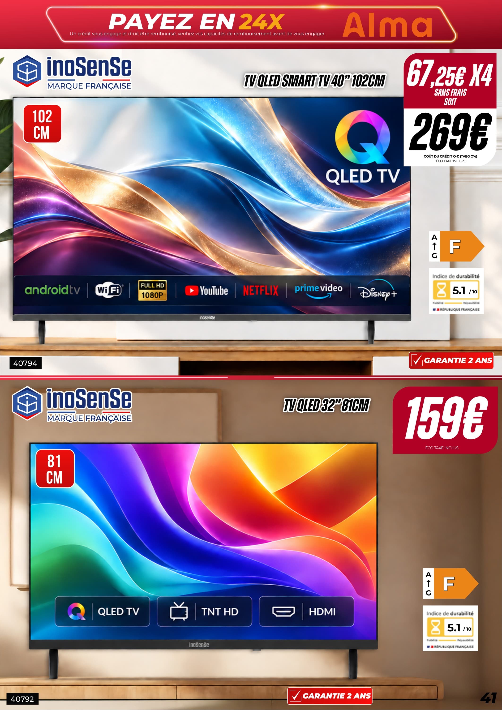 Tv qled 32" 81cm