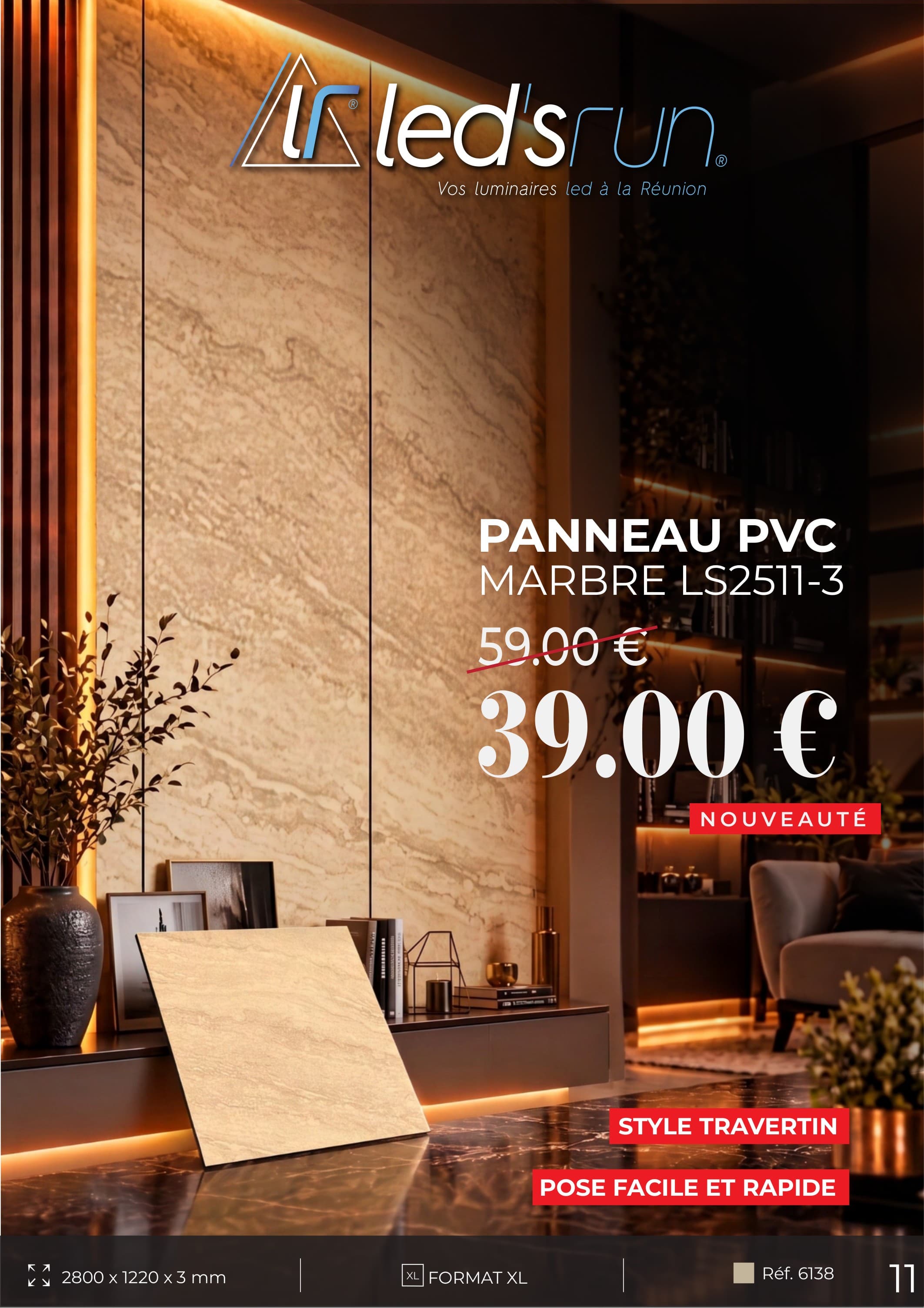 Panneau PVC Marbre LS2511-3