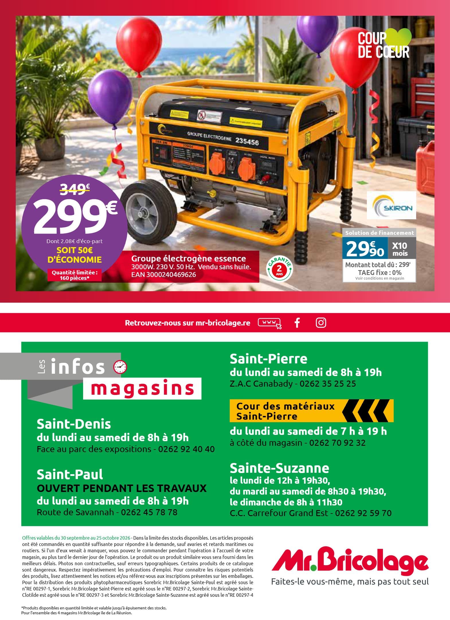 Groupe électrogène essence
