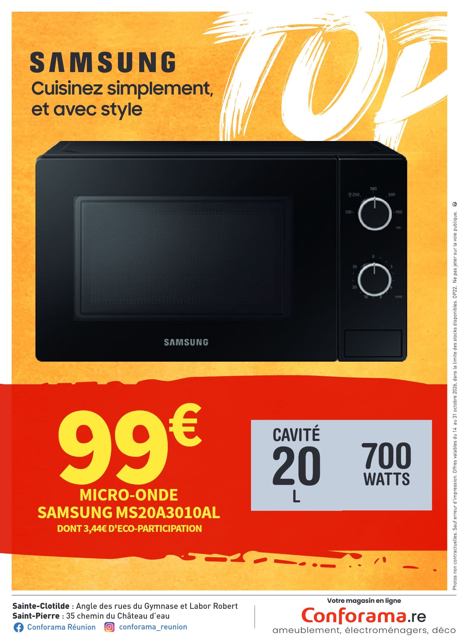 Micro-onde Samsung MS20A3010AL