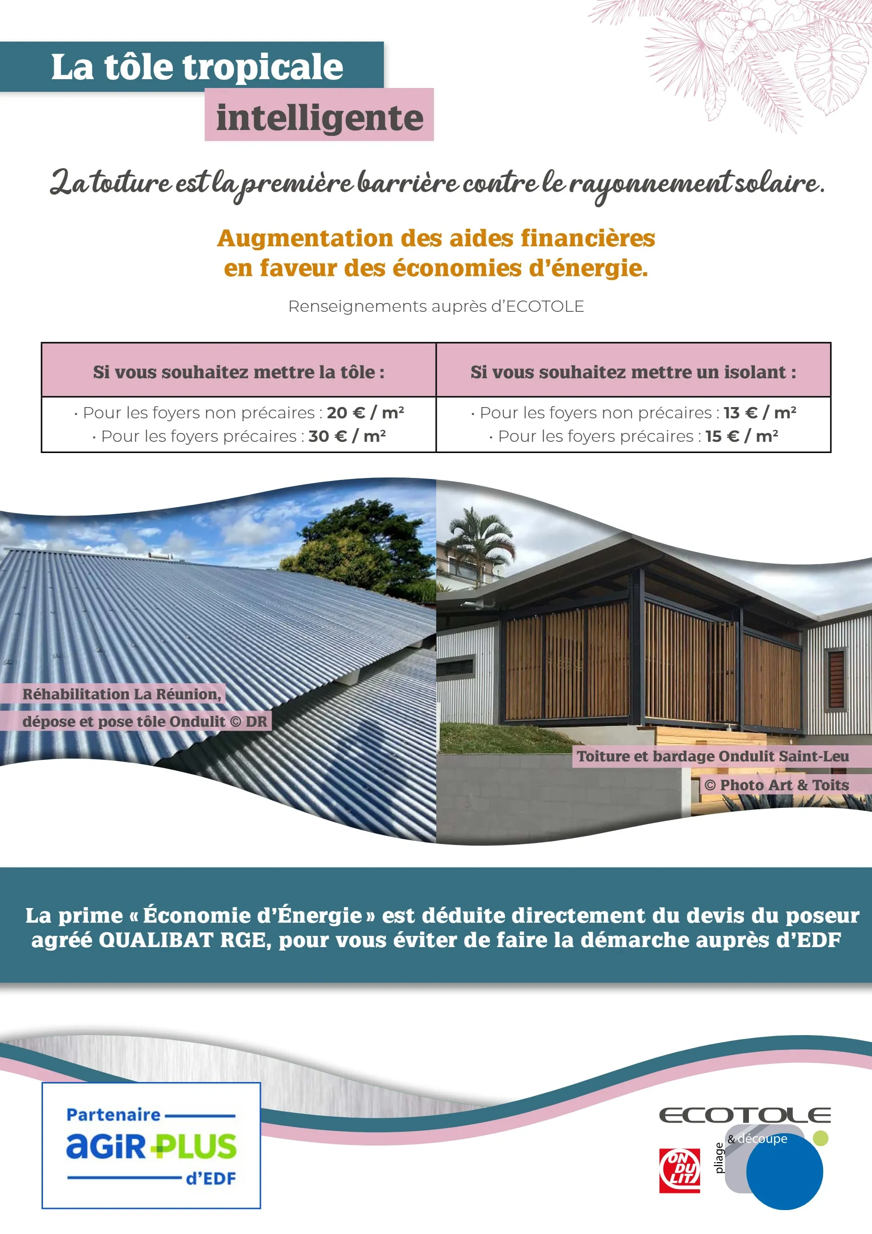 Isolant pour foyers précaires