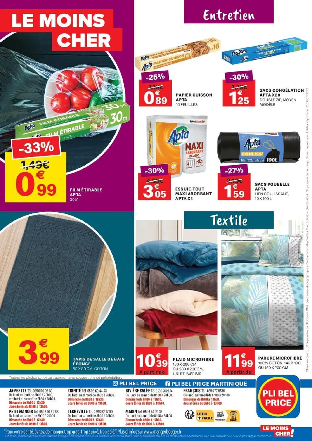 Parure microfibre