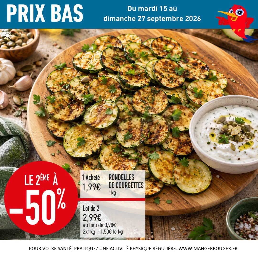 Rondelles de courgettes