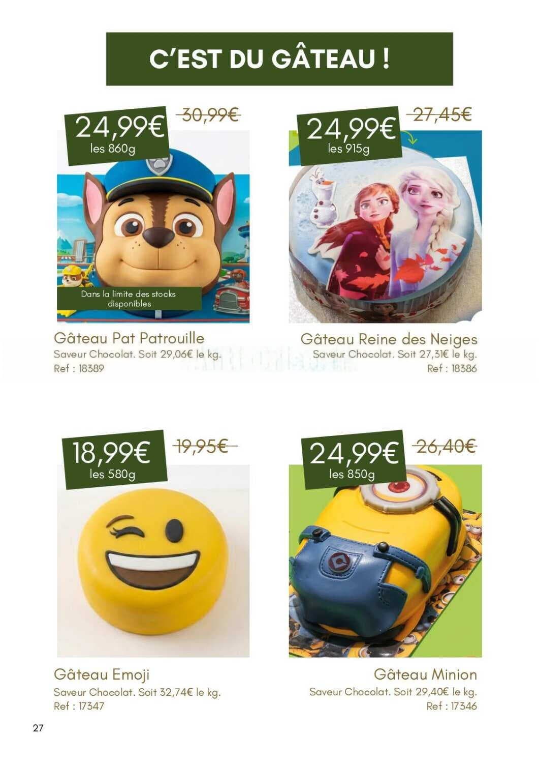 Gâteau minion