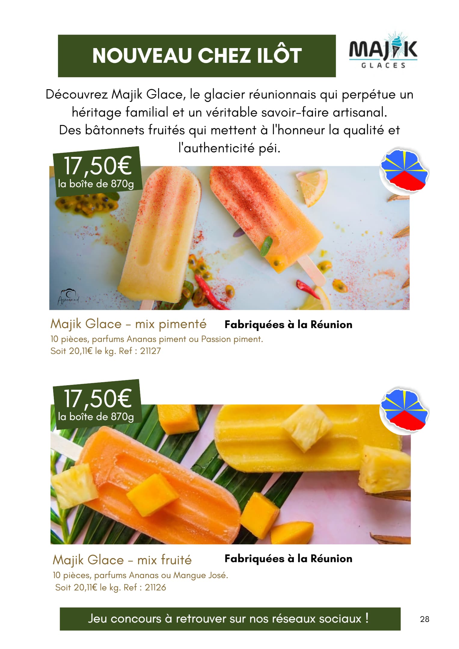Majik glace – mix fruité
