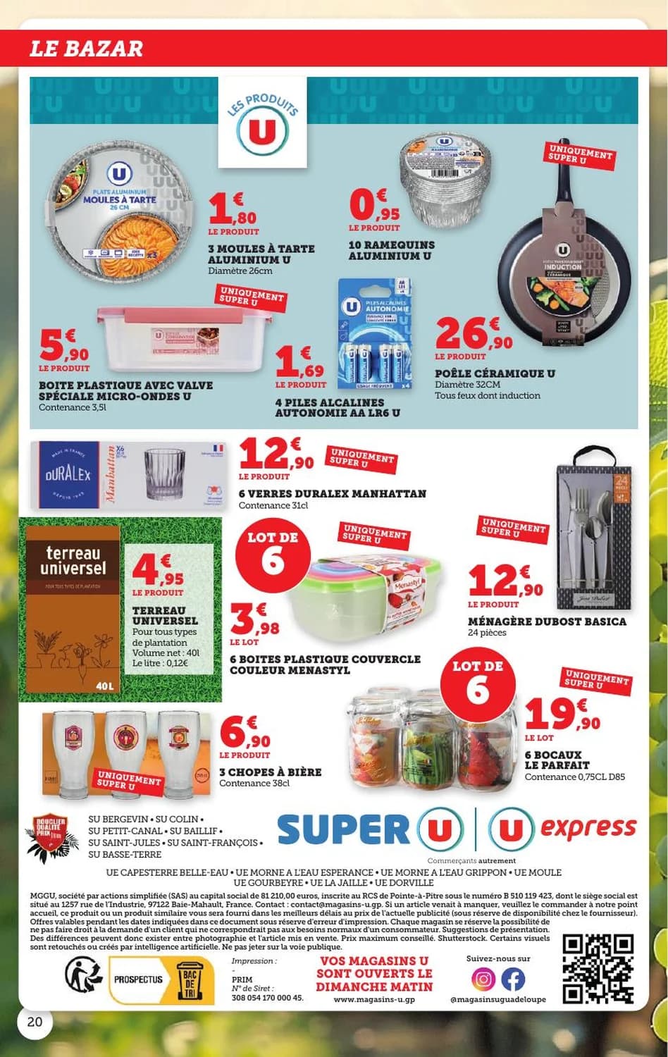 6 Bocaux Le Parfait