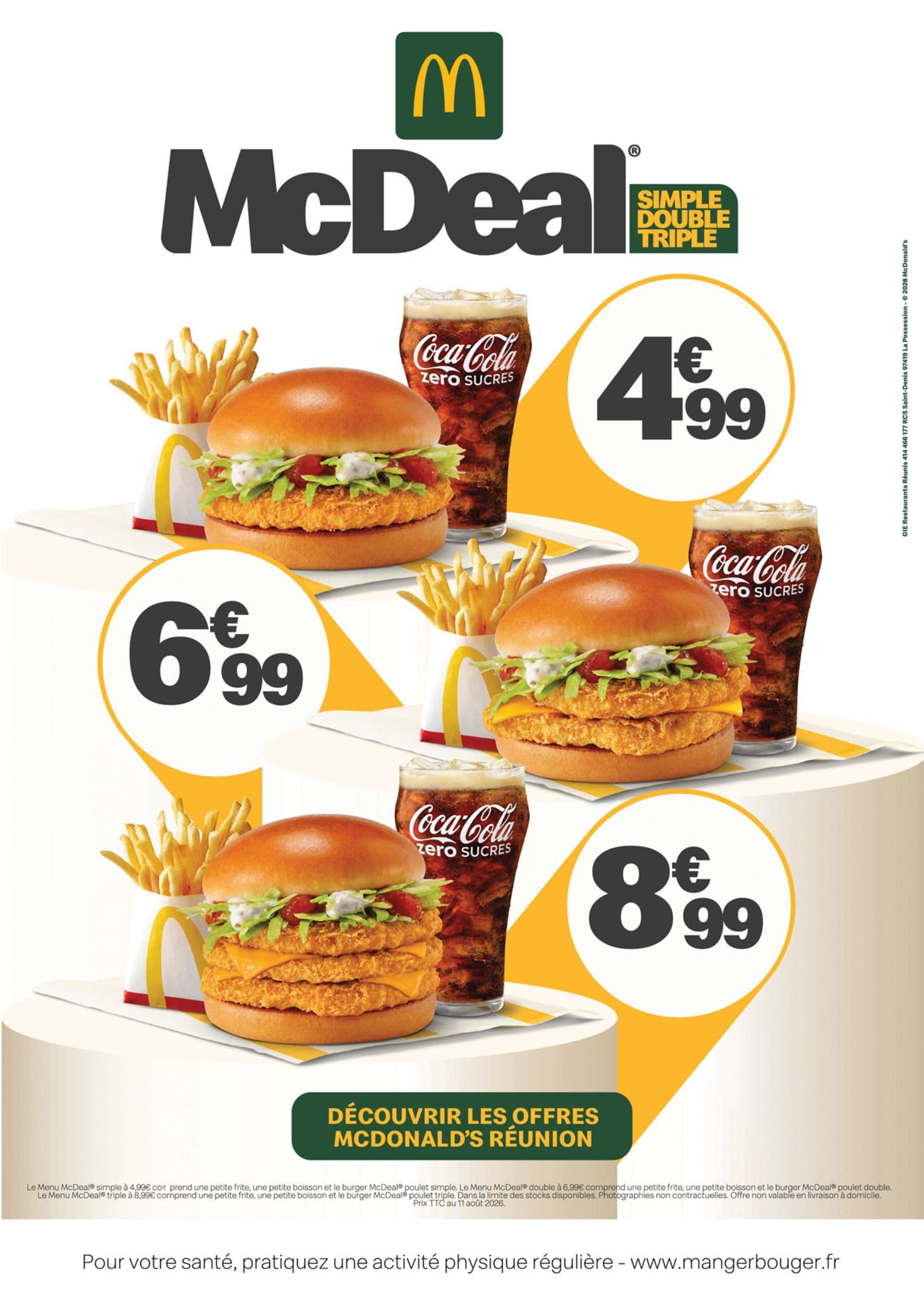 Menu McDeal Triple