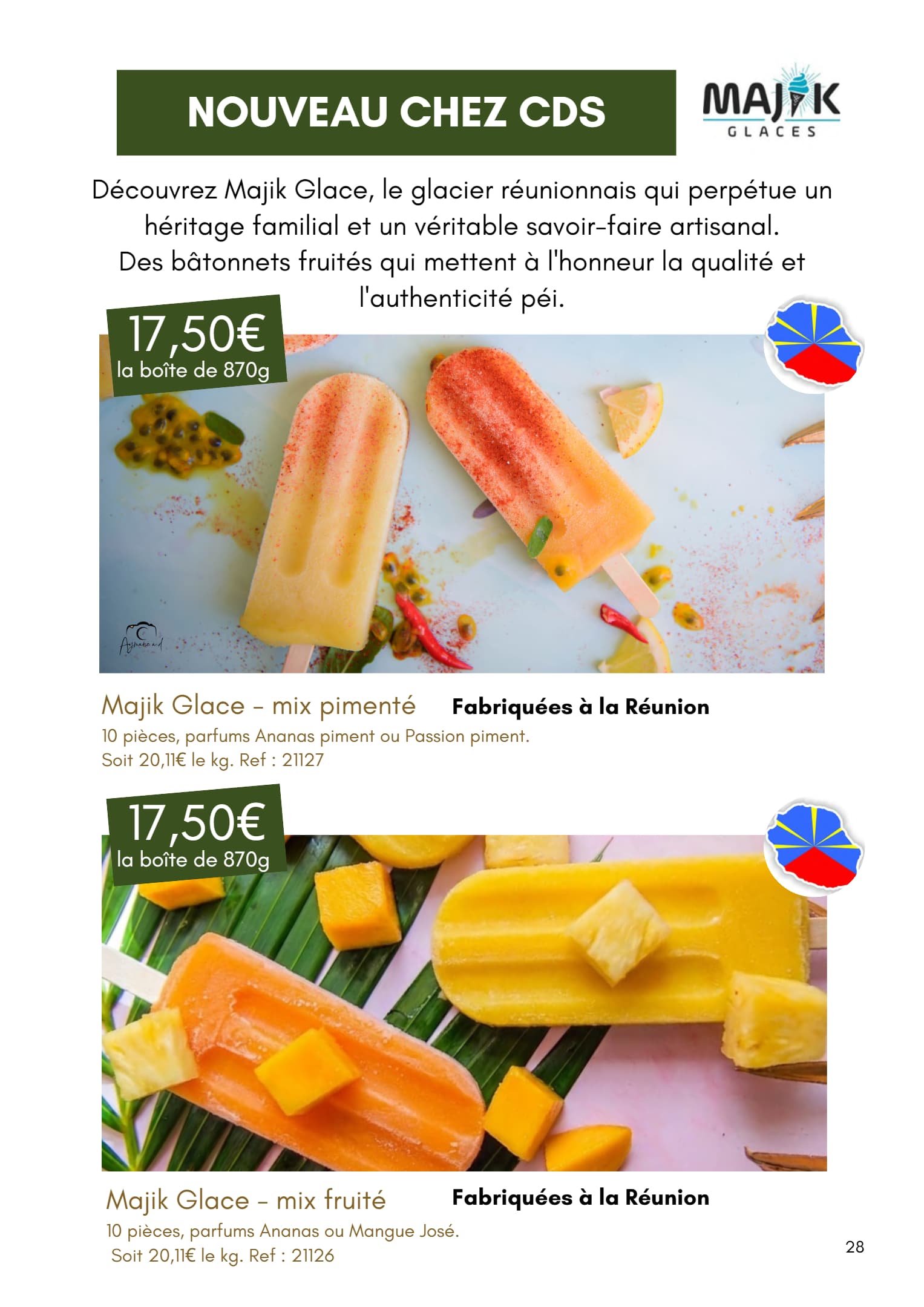 Majik glace – mix fruité