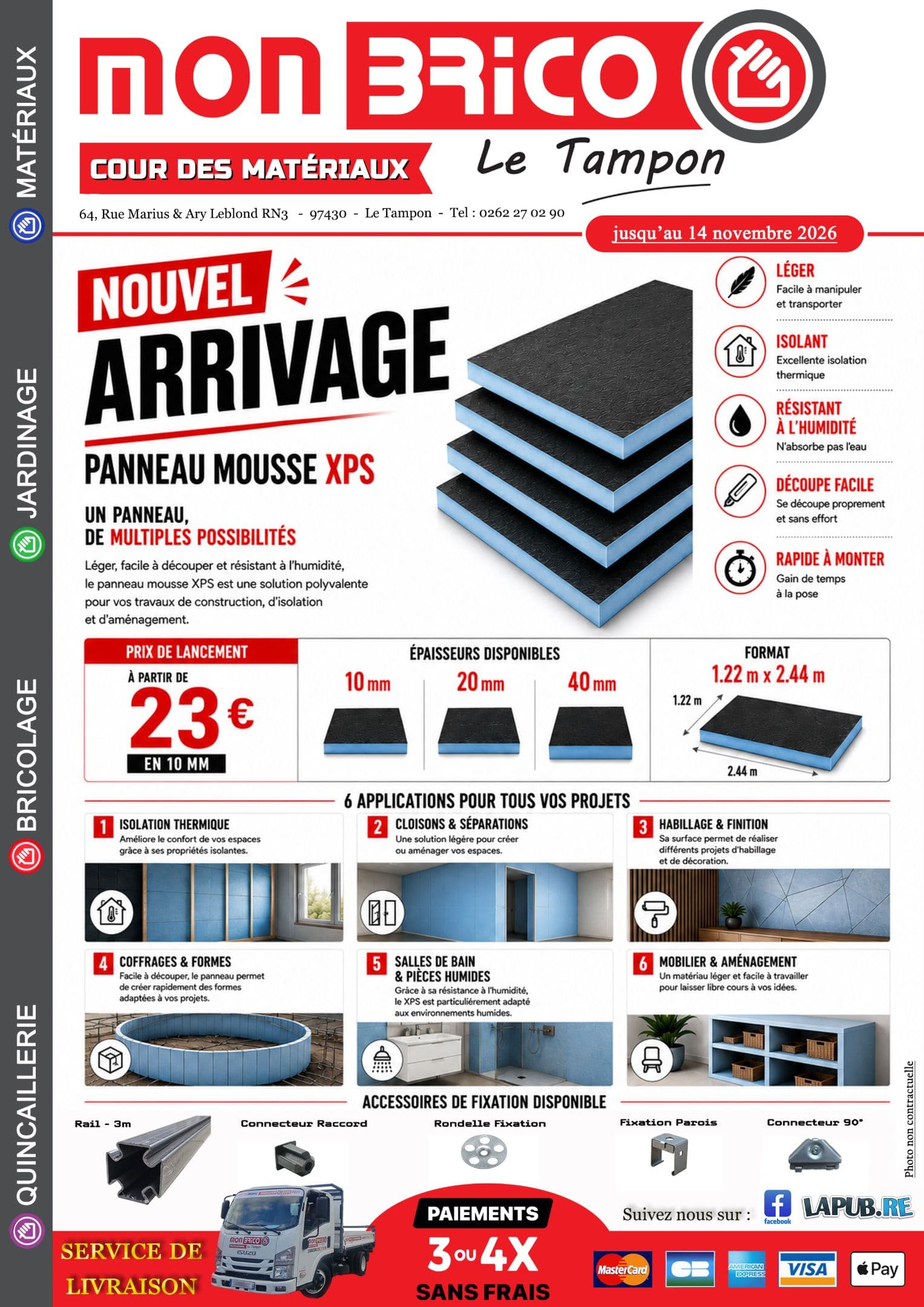 Panneau Mousse XPS