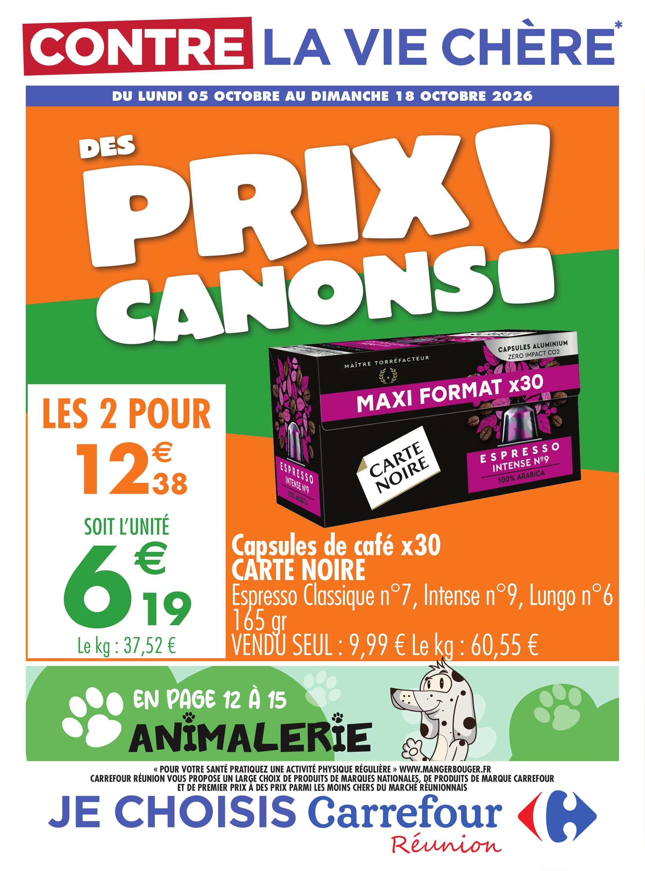 Capsules de café x30 carte noire