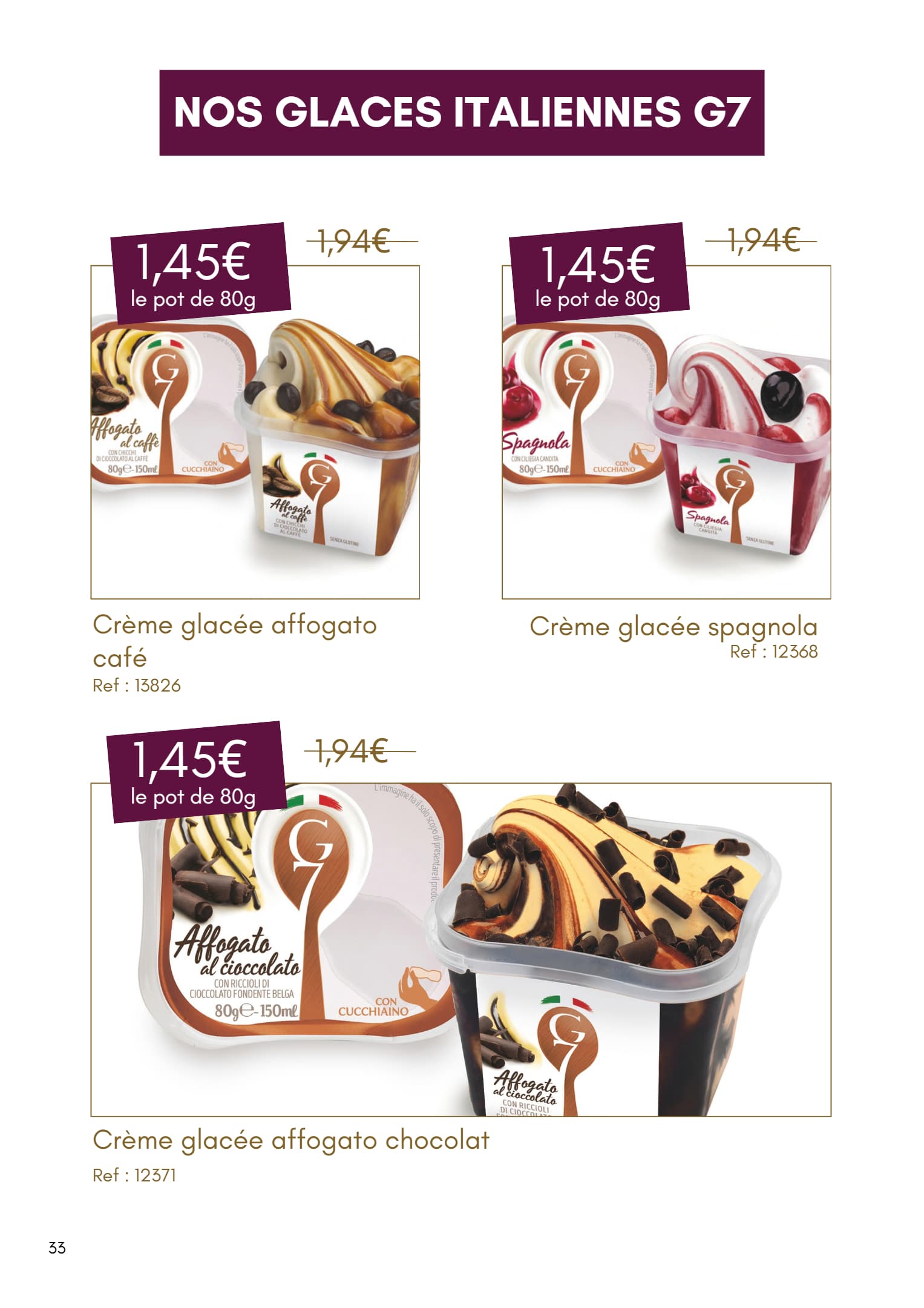 Crème glacée affogato chocolat