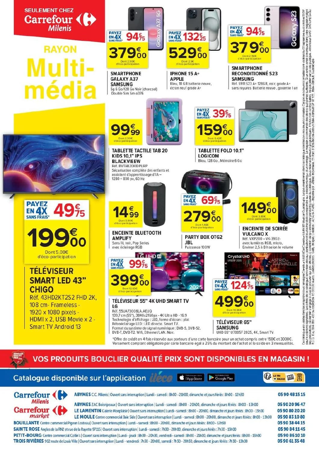 Téléviseur 65" samsung