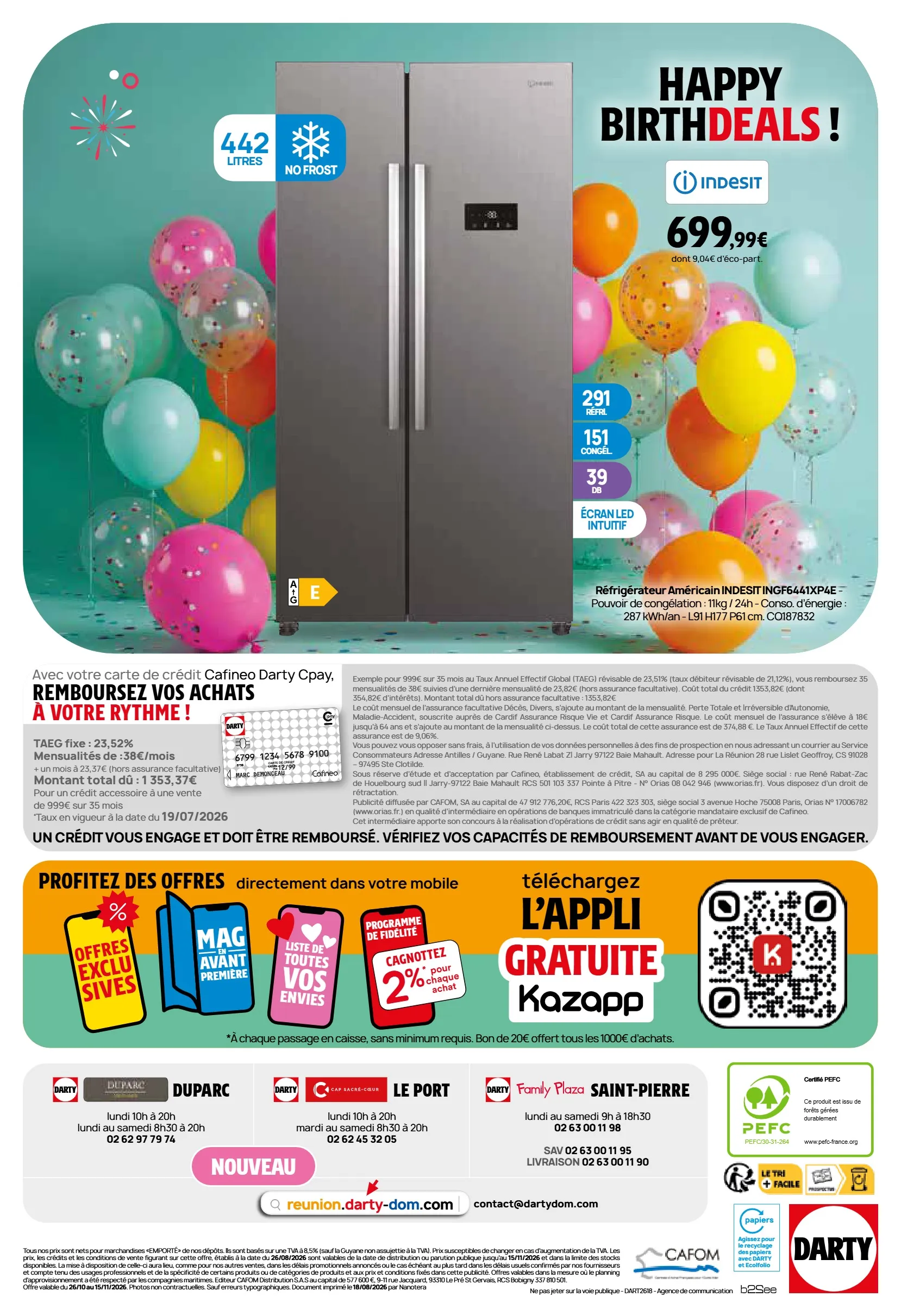 Réfrigérateur Américain INDESIT INFGF641XP4E