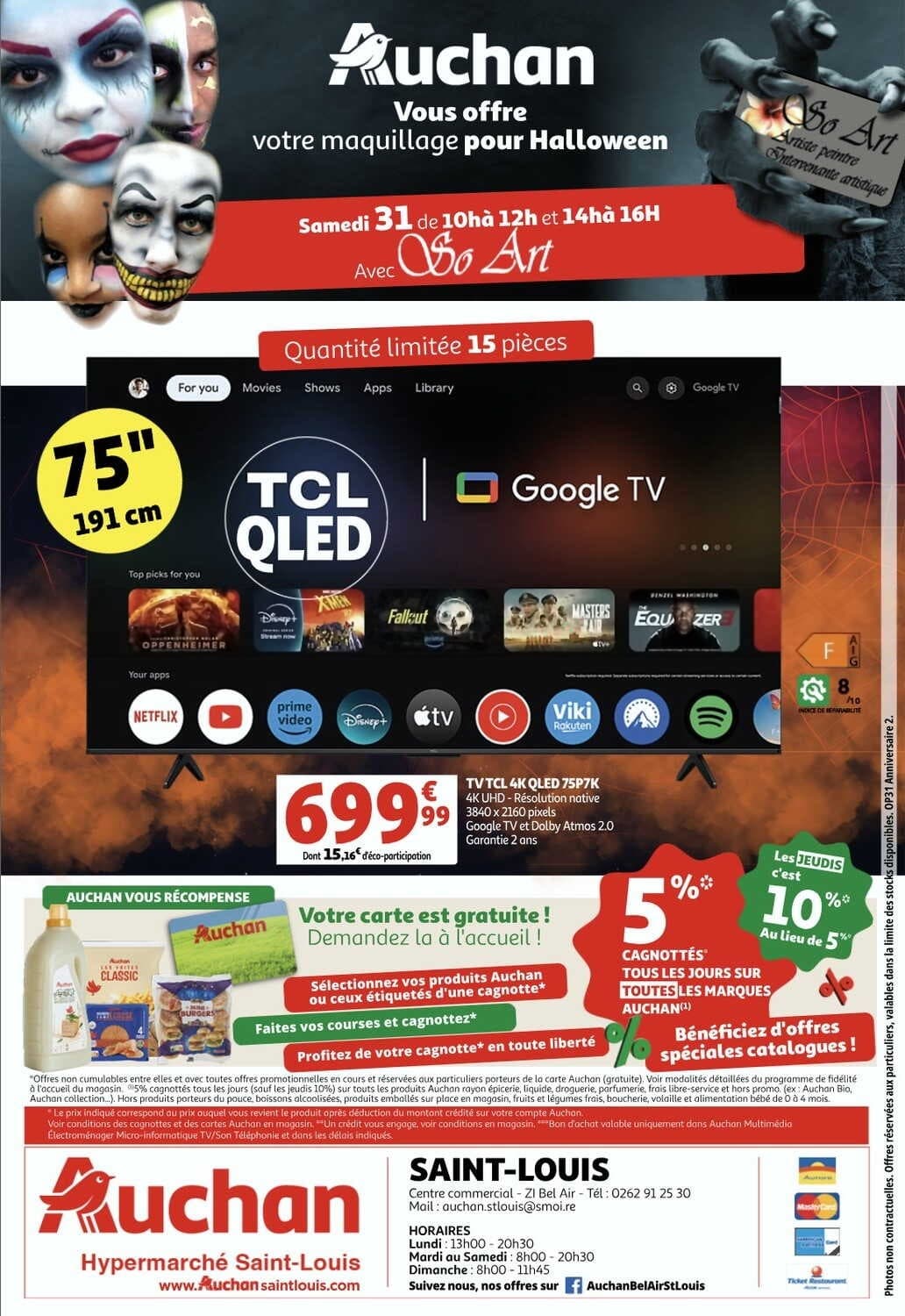 TV TCL 4K qled 75PK7K