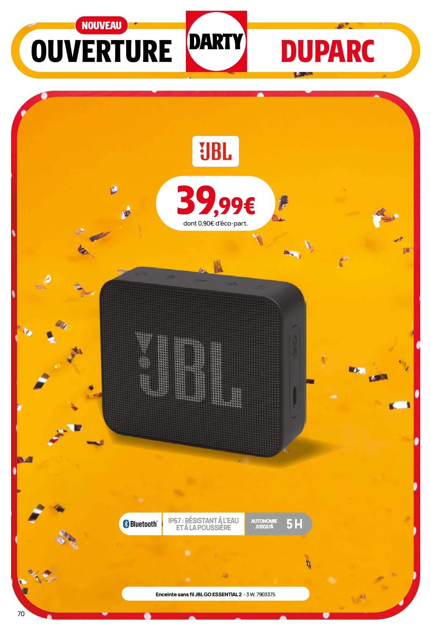 Enceinte sans fil jbl go essential 2
