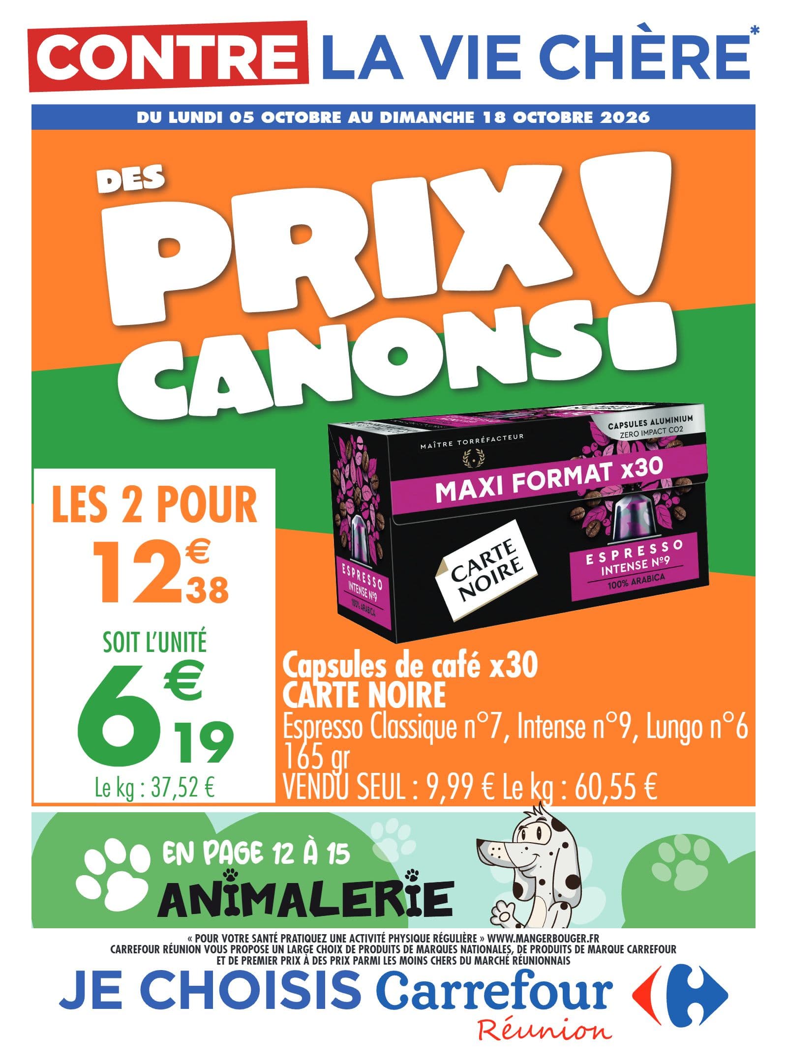 Capsules de café x30 carte noire