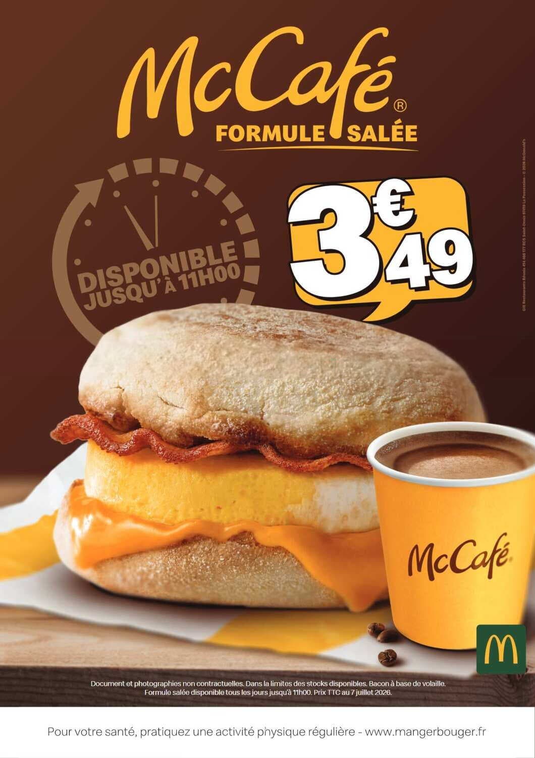 Mccafé formule salée
