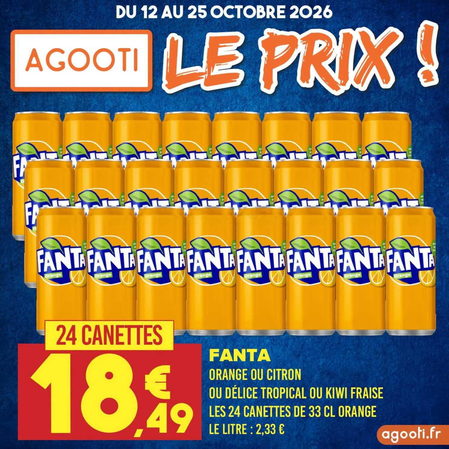 Fanta 24 Canettes